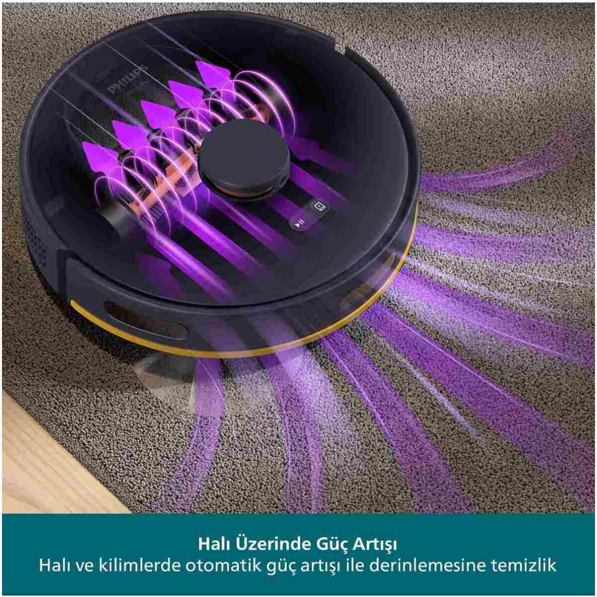 Philips 2000 Serisi Robot Süpürge,Islak ve Kuru Temizlik, HomeRun,Lacivert, XU2000/15 - Görsel 5