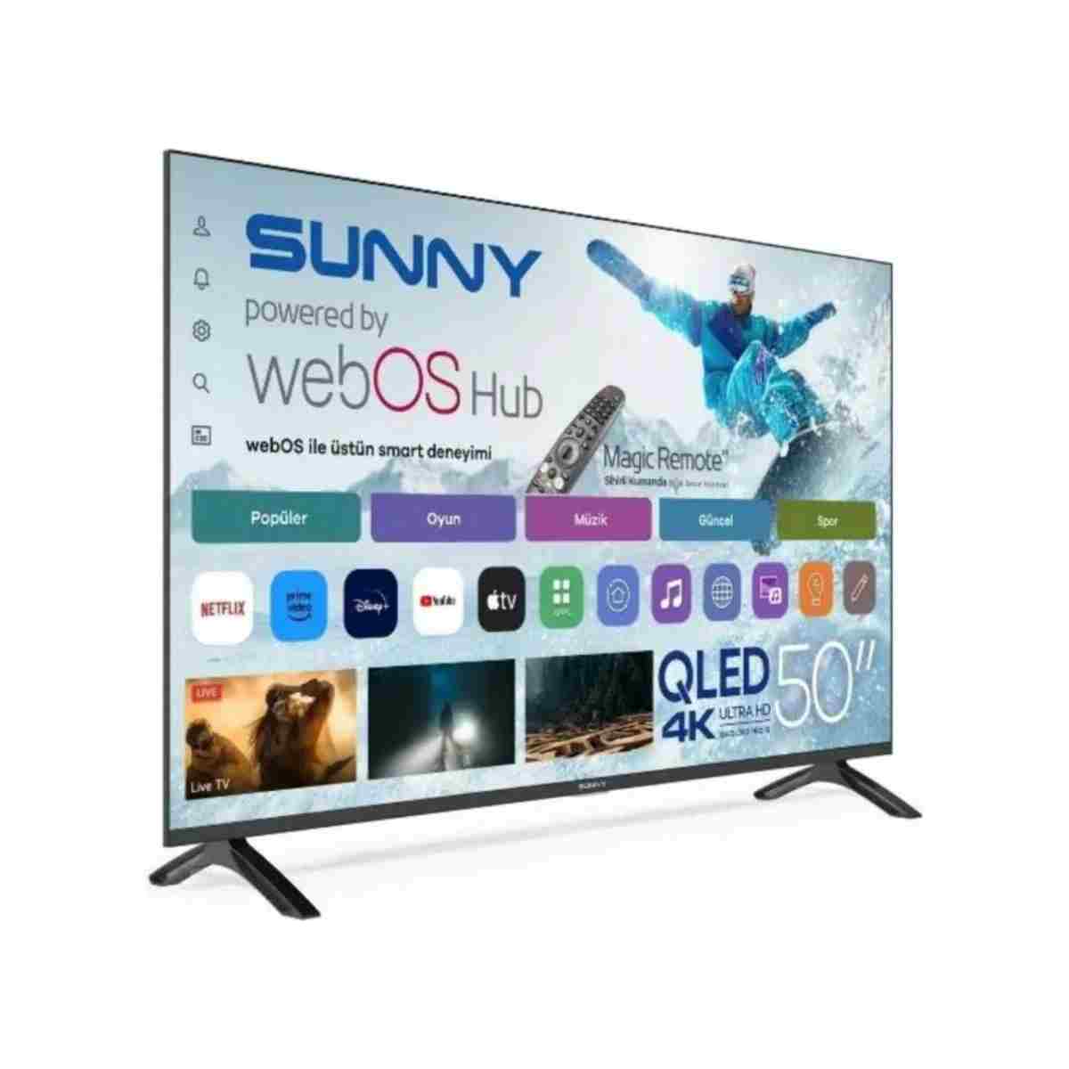 Sunny TV SN50QUPRL-W02M 50" WEBOS 4K SMART ULTRA HD LED TV - Görsel 4