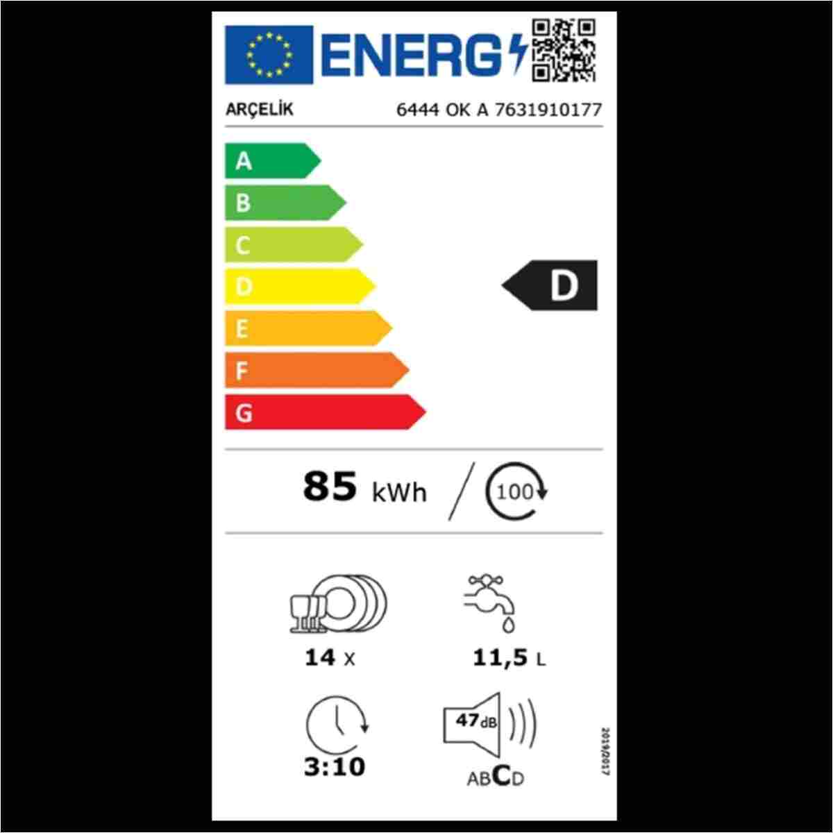 Arçelik 6444 Ok A 4 Programlı Bulaşık Makinesi - Görsel 15