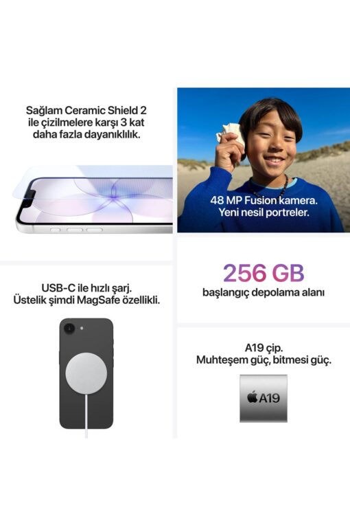 Apple iPhone 17e 256GB Açık Pembe - Görsel 6