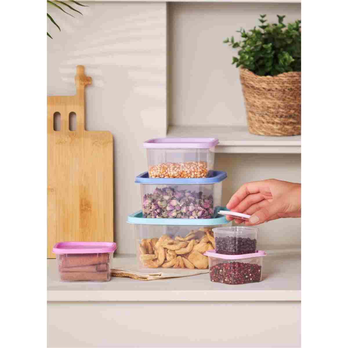 Karaca Dora Purple 6 Parça Saklama Kabı - Görsel 3