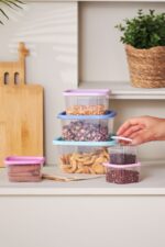 Karaca Dora Purple 6 Parça Saklama Kabı - Görsel 3