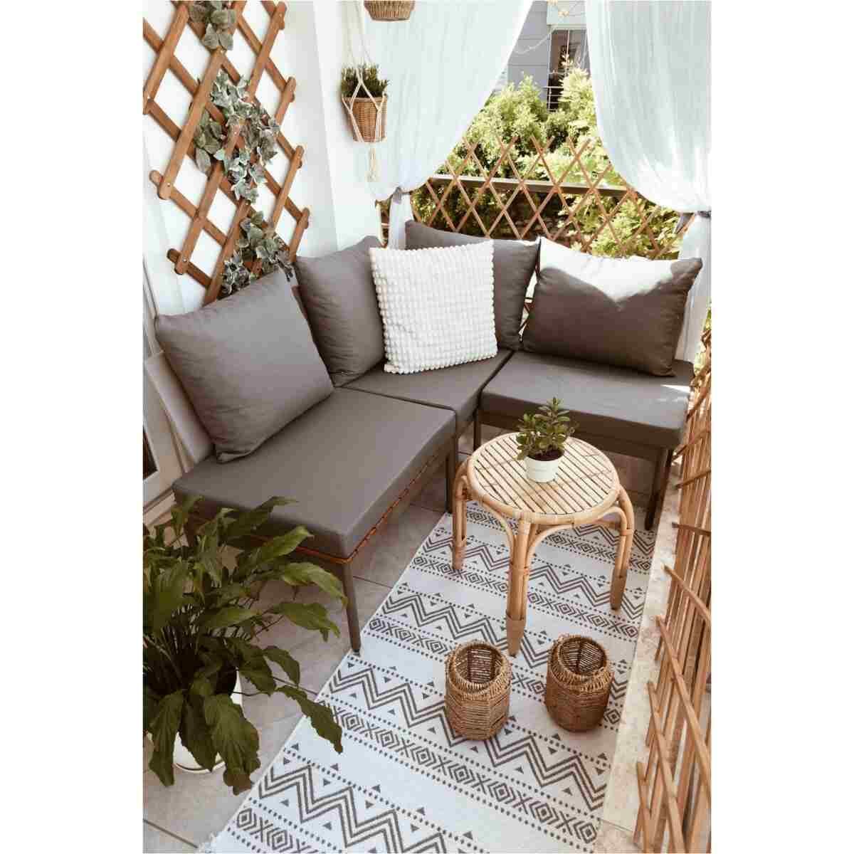 Limni Home Mini Multilounge Bahçe Balkon Seti, Şezlong - Görsel 2