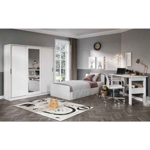 KZNMOB HOME Anemon 3 Parçalı Tek Kişilik Mdf Genç Odası Takımı - Tamamı 1. Kalite Mdf Gardrop, Masa, Karyola