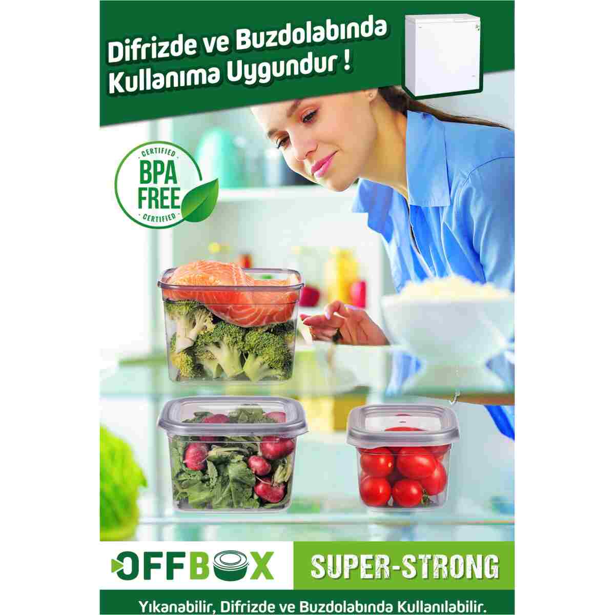 OFFBOX 12 Adet 24 Parça 2 Litre Dikdörtgen Erzak Bakliyat Saklama Kabı Seti 20 Etiket Hediyeli - Görsel 11