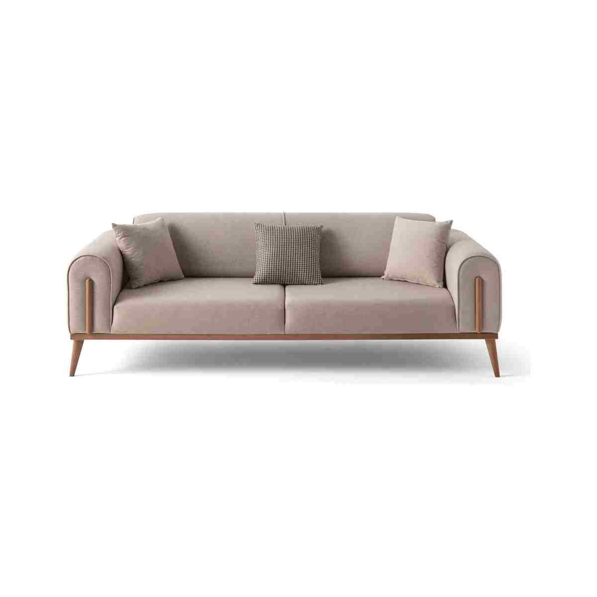 EDSY HOME Riva 3+3+1 Koltuk Takımı Sütlü Kahve - Görsel 5