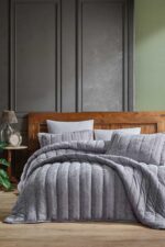 Elart Velvet Comfort Set Uyku Seti Çift Kişilik Kadife 6 parça (230x220cm) Gülkurusu - Görsel 5