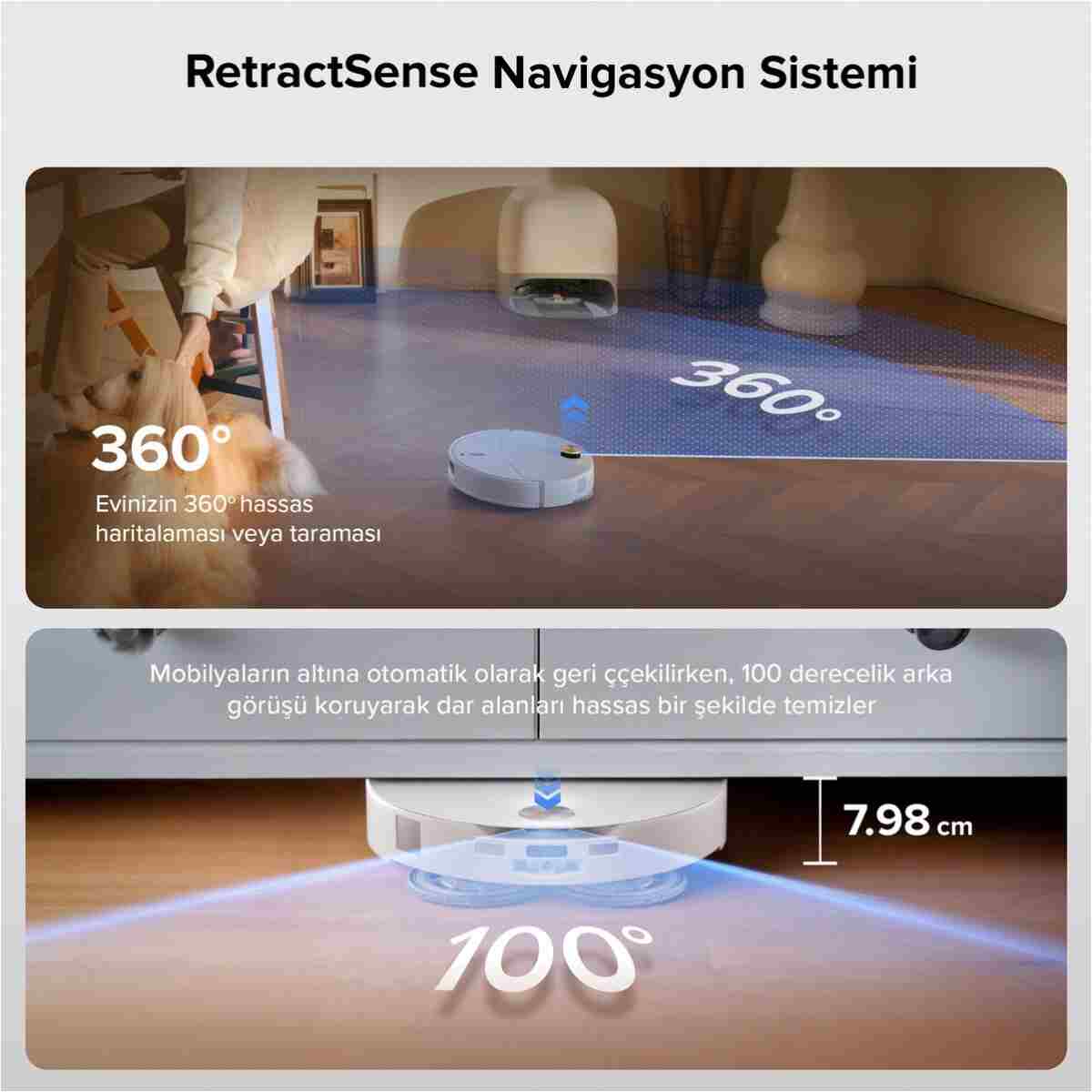 Roborock Qrevo Curv 2 Pro Akıllı Robot Süpürge - Görsel 15