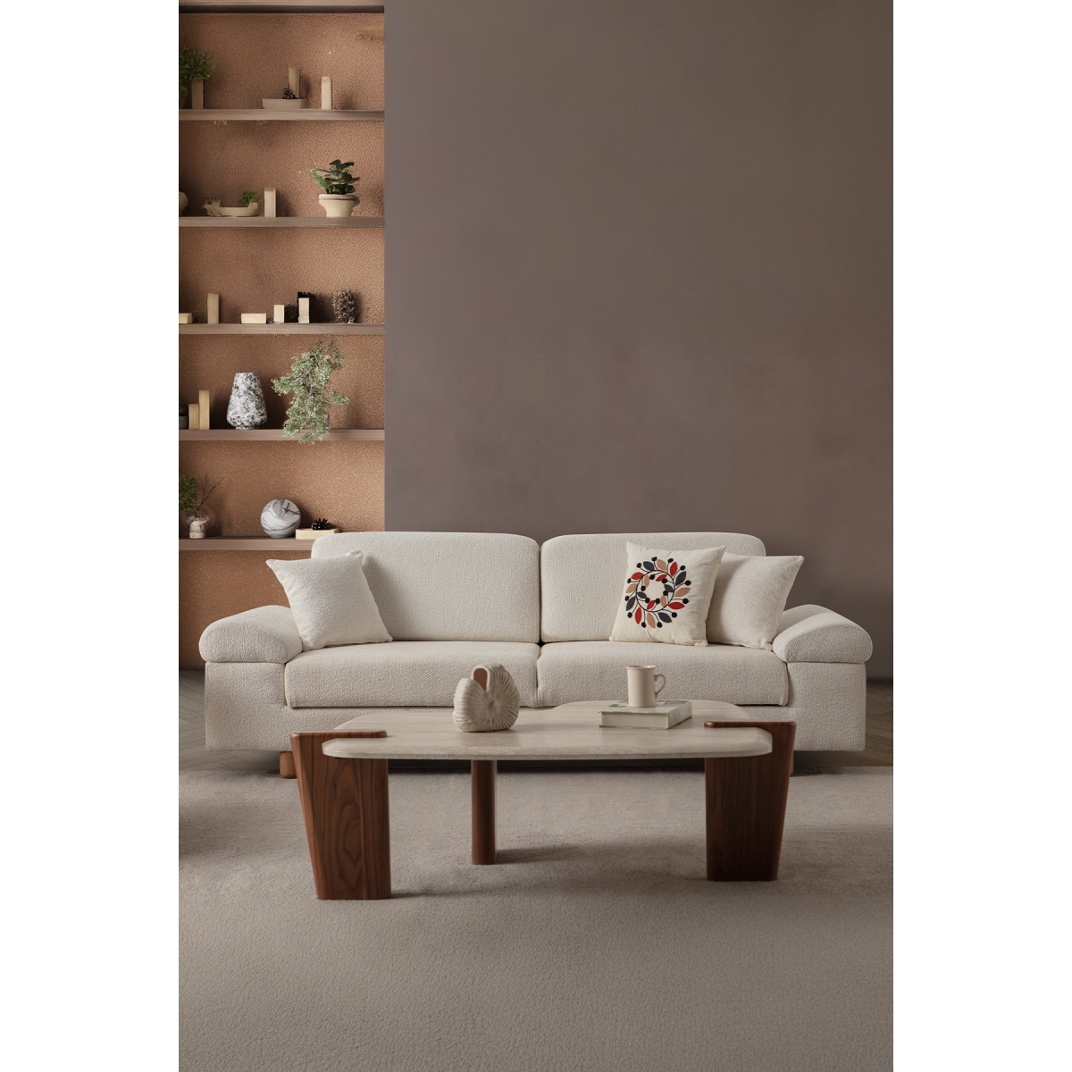 indes home Armada 3+3 Koltuk Takımı Krem - Görsel 3