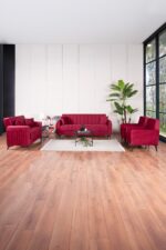 Kilim Mobilya Linda Koltuk Takımı 3 3 B B Mavi - Görsel 11