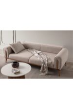 EDSY HOME Riva 3+1 Koltuk Takımı Sütlü Kahve - Görsel 4