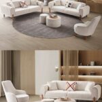 EDSY HOME Armoni 3+3+1 Koltuk Takımı Krem