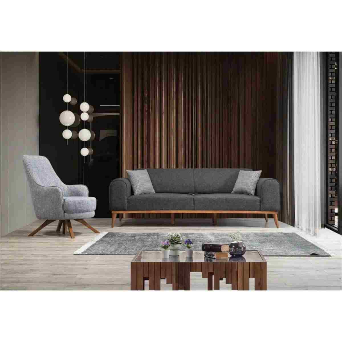 EDSY HOME Rupon 3+3+1+1 Koltuk Takımı Antrasit - Görsel 5