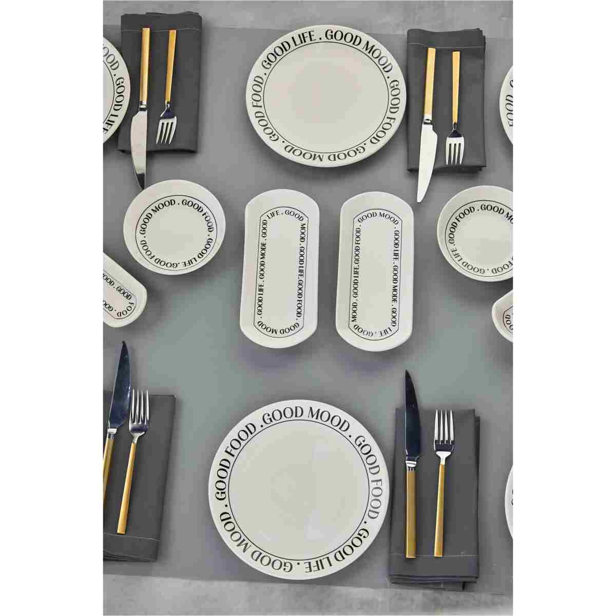 ers erbaşlar Good Food, Good Mood 14 Parça 6 Kişilik Kahvaltı Takımı, Seti - Görsel 8