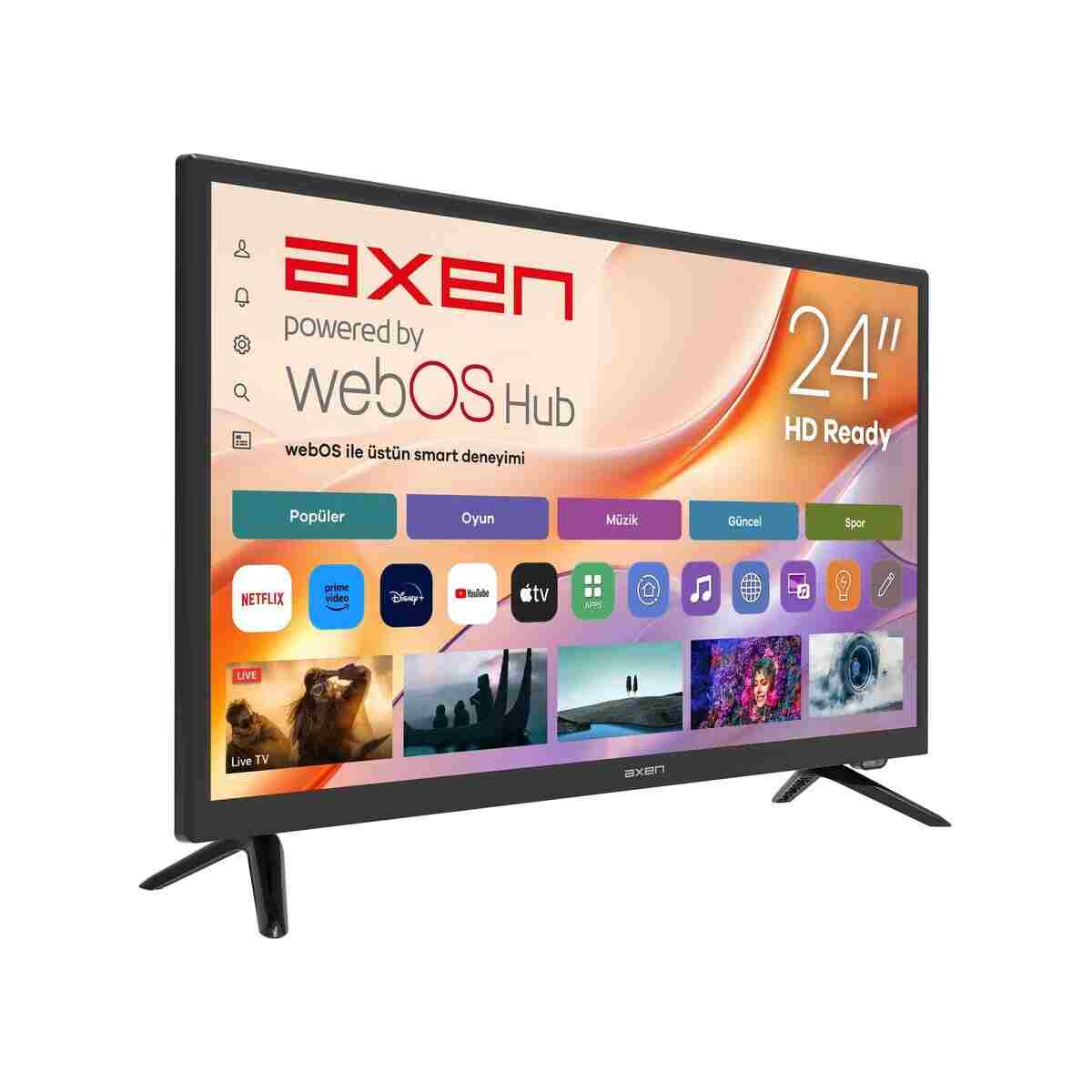 Axen 24 İnç webOS TV (AX24LEDI262C-S) 12 V Kamp, Tekne Uyumlu - Görsel 4