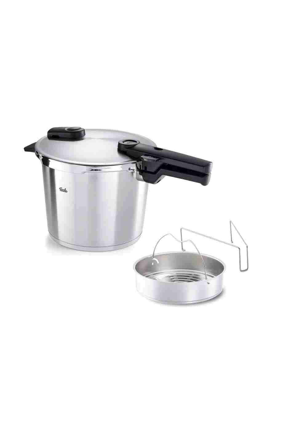 f4a2266c9d95c7f221ebce07484e1a82 Vitaquick® Premium 10 Litre Düdüklü Tencere + Buhar Aparatı (Fissler Türkiye Garantili) - Görsel 1