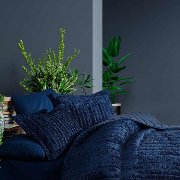 Elart Velvet Comfort Set Uyku Seti Çift Kişilik Kadife 3 Parça (230x220 cm)i Lacivert