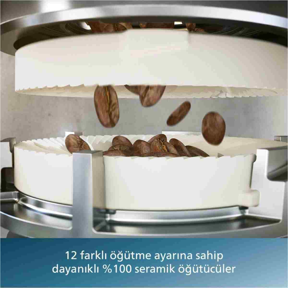 Philips 4400 Serisi LatteGo Tam Otomatik Espresso Makinesi, 12 Sıcak ve Soğuk İçecek, QuickStart, EP4446/70 - Görsel 23