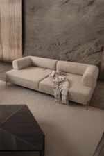 indes home Mokka 3+3+1 Koltuk Takımı Krem Renk - Görsel 6