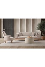 EDSY HOME Rebull 3+3+1 Koltuk Takımı Sütlü Kahve - Görsel 3