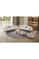 EDSY HOME Armoni 3+3+1 Koltuk Takımı Krem - Görsel 2