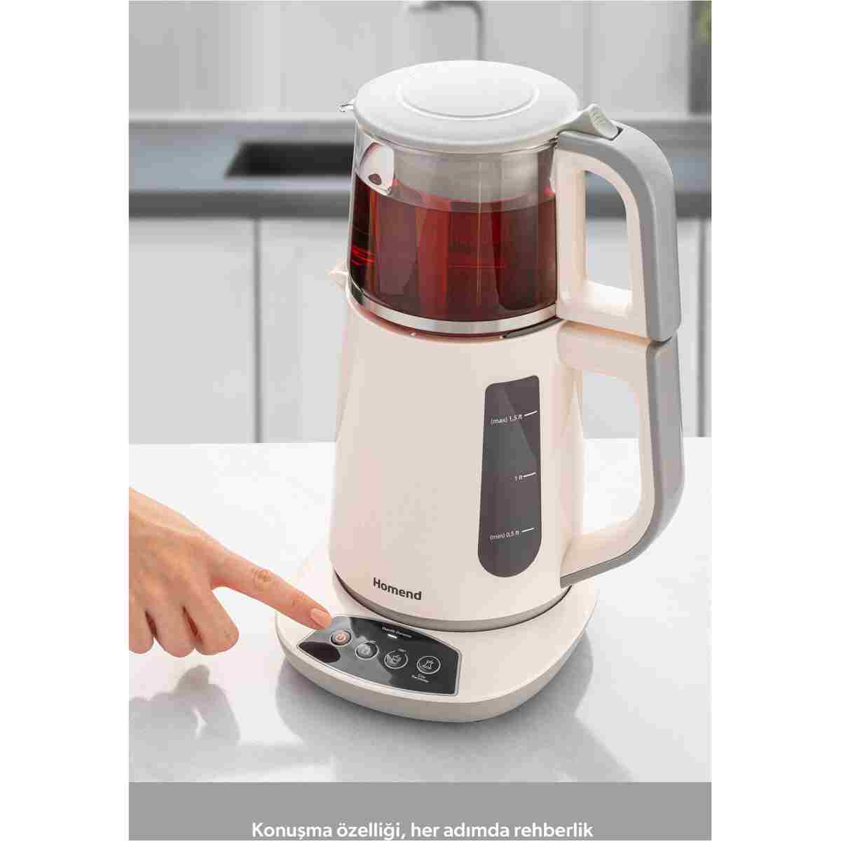 HOMEND Royaltea 1757H Konuşan Çay Makinesi - Görsel 4