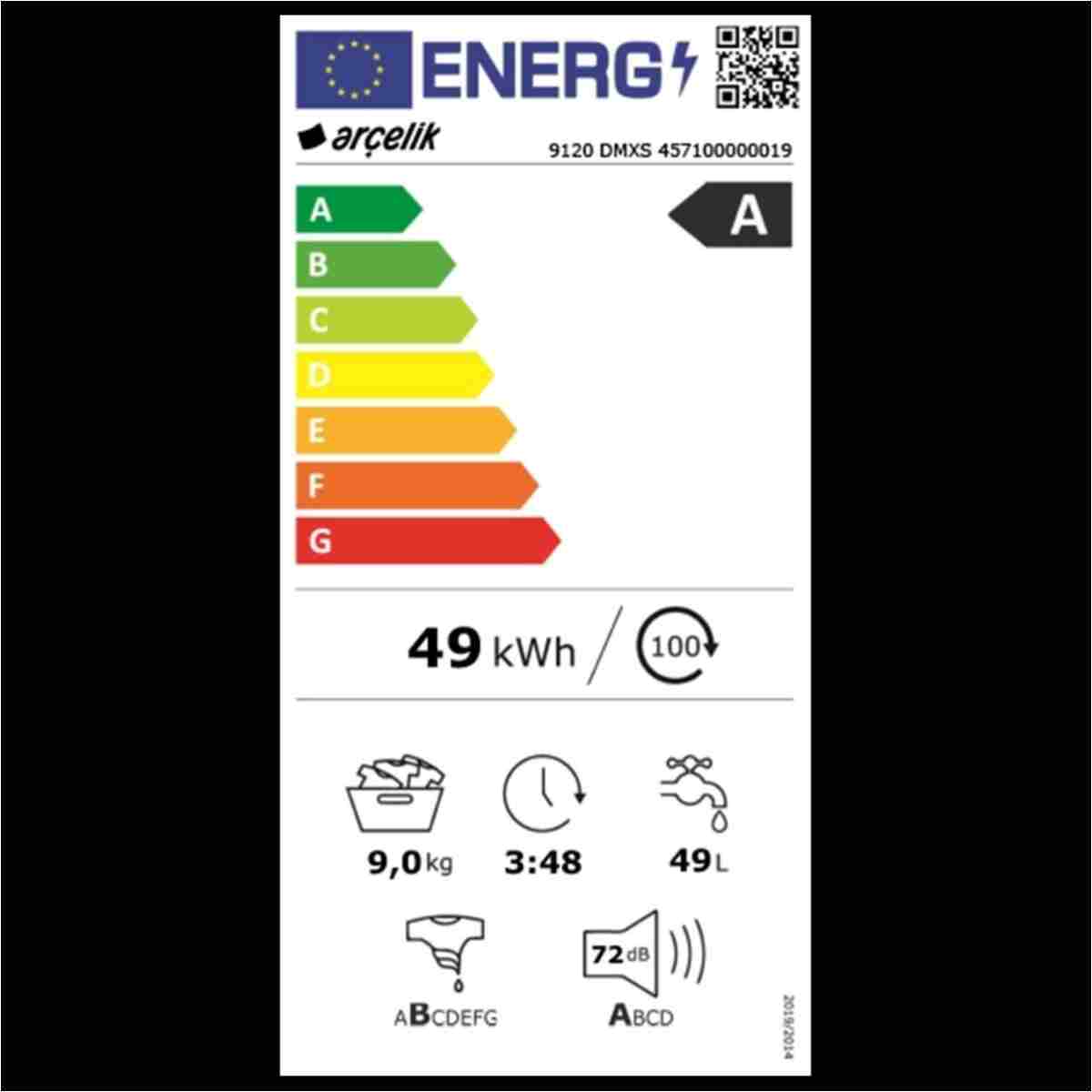 Arçelik 9120 DMXS Çamaşır Makinesi - Görsel 7