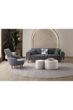 EDSY HOME Armoni 3+1 Koltuk Takımı Antrasit - Görsel 2