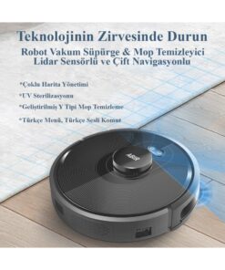 Abir X8 Lidar 4000pa Robot Süpürge & Paspas
