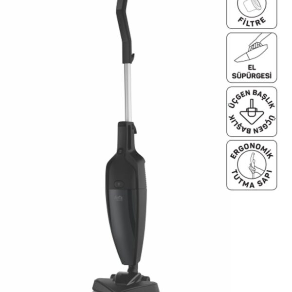 Arzum FL492 Felix Polvo Pro Dikey Elektrikli Süpürge 800W, Yıkanabilir Filtre, 1.5 L Toz Haznesi, Siyah