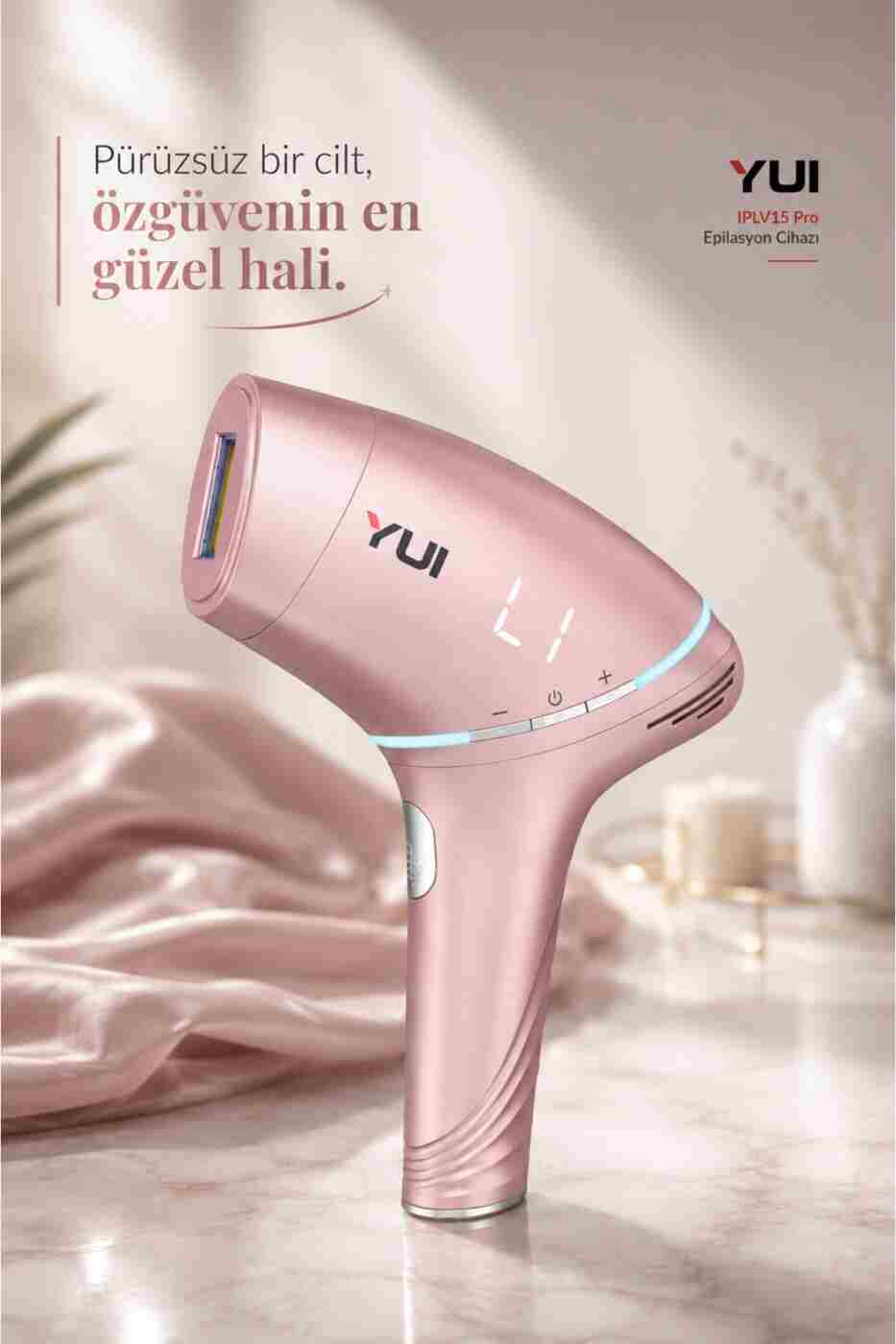 Yui Iplv15 Pro Vücut -yüz- Bikini Başlıklı Ağrısız Otomatik Ve Manuel Atım Buz Lazer Epilasyon Cihazı