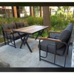 Serdemdizayn Serdem 2+1+1+masa Bahçe Balkon Takımı Antrasit