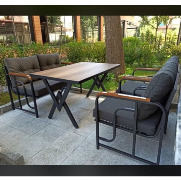 Serdemdizayn Serdem 2+1+1+masa Bahçe Balkon Takımı Antrasit