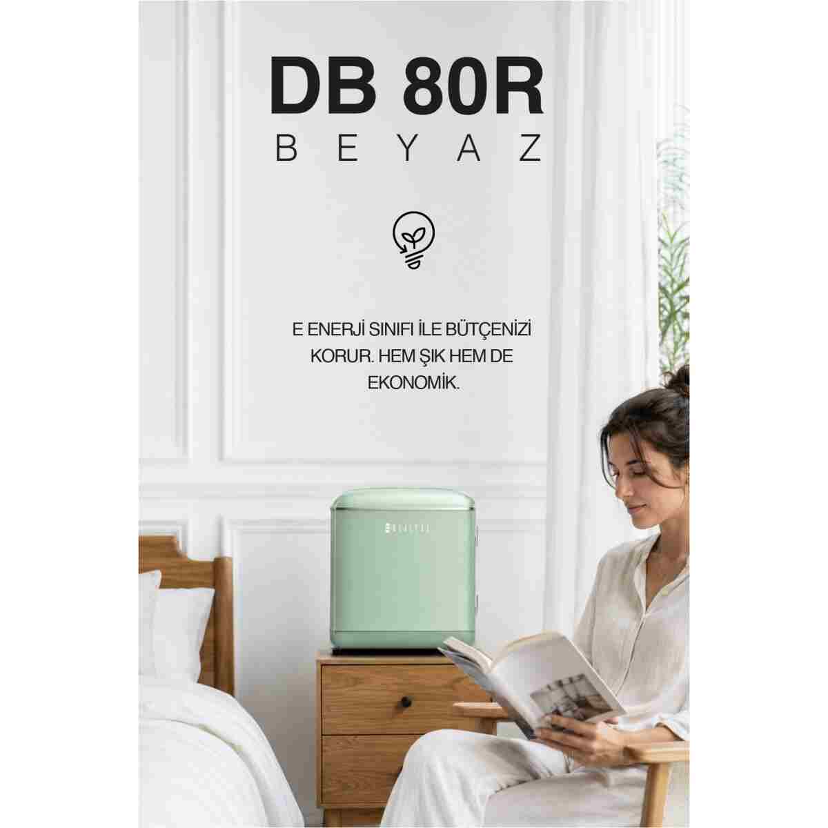 Dijitsu Db80rgr Retro Yeşil Mini Buzdolabı - Görsel 6