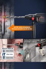 ASSUR Profesyonel Metal Şanzıman Kırıcı Delici Hilti Darbeli Matkap 2-28mm - Görsel 7