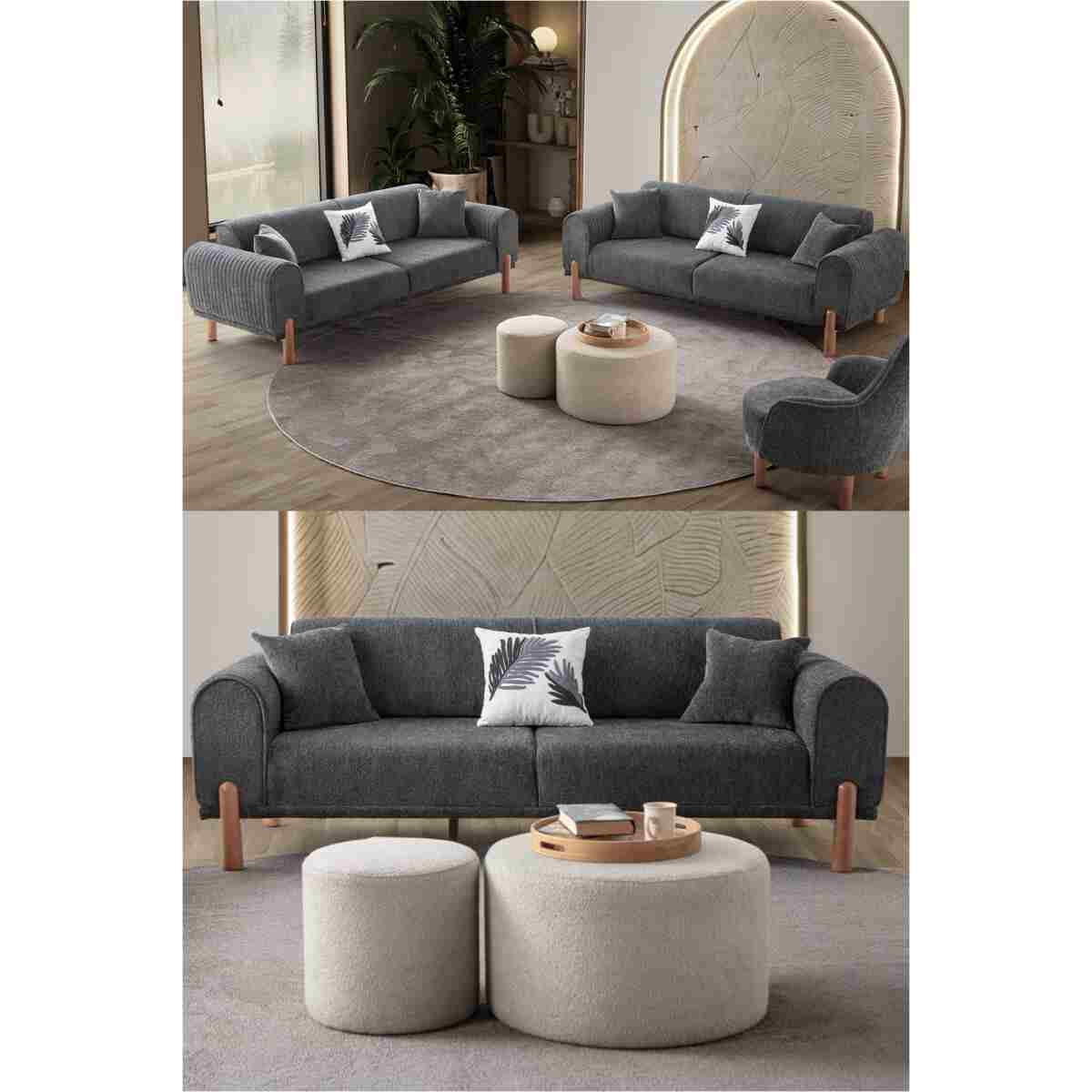 EDSY HOME Armoni 3+3 Koltuk Takımı Yeşil - Görsel 8