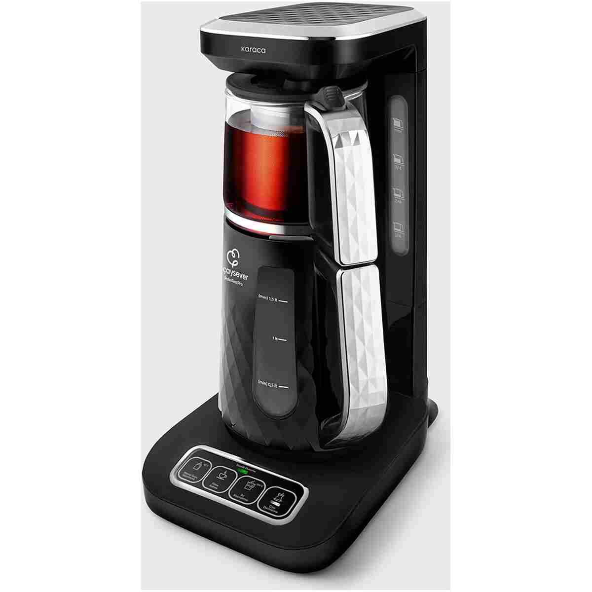 Karaca Robotea Pro Quartz 4 in 1 Konuşan Çay Makinesi Black Chrome - Görsel 2