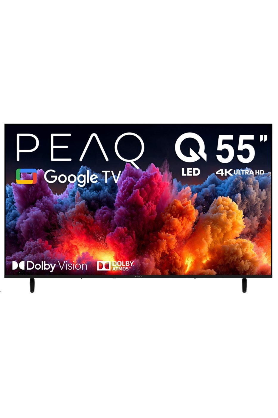 PEAQ 55Q80 55 inç 139 Ekran Dahili Uydu Alıcı Google 4K Ultra HD QLED TV