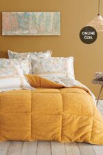 Puffy Leora Çift Kişilik Triola Set - Somon