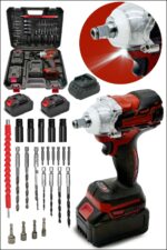 MOONSHOP Pro Seri 48VF Çift Akülü Somun Bijon Sökme Takma Sıkma Matkap Kömürsüz Akülü Vidalama 32 Parça Set - Görsel 3