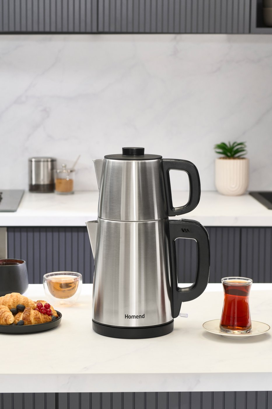 HOMEND Royaltea 1728h Çay Makinesi Inox