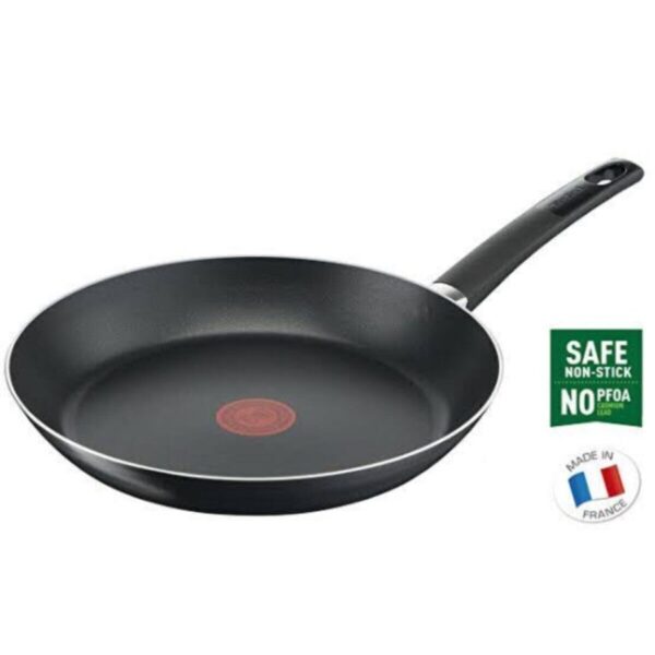 TEFAL Siyah Simplicity Tava 32 Cm Tfl32cm 1 Yapışmaz Taban Kızartma Tavası Granit Teflon Teflon