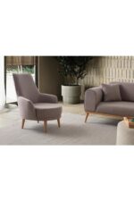 EDSY HOME Rebull 3+3+1+1 Koltuk Takımı Kahverengi - Görsel 8