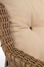 Evdemo Deniz Rattan Puflu Bahçe Balkon Takımı 3+1+1 Kahve - Görsel 4