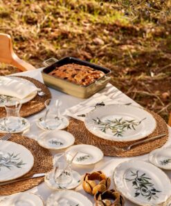 Bella Maison Olive Porselen 26 Parça 6 Kişilik Kahvaltı Takımı Yeşil
