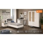VENATTO Trio White L Genç Odası Takımı(%100mdf)