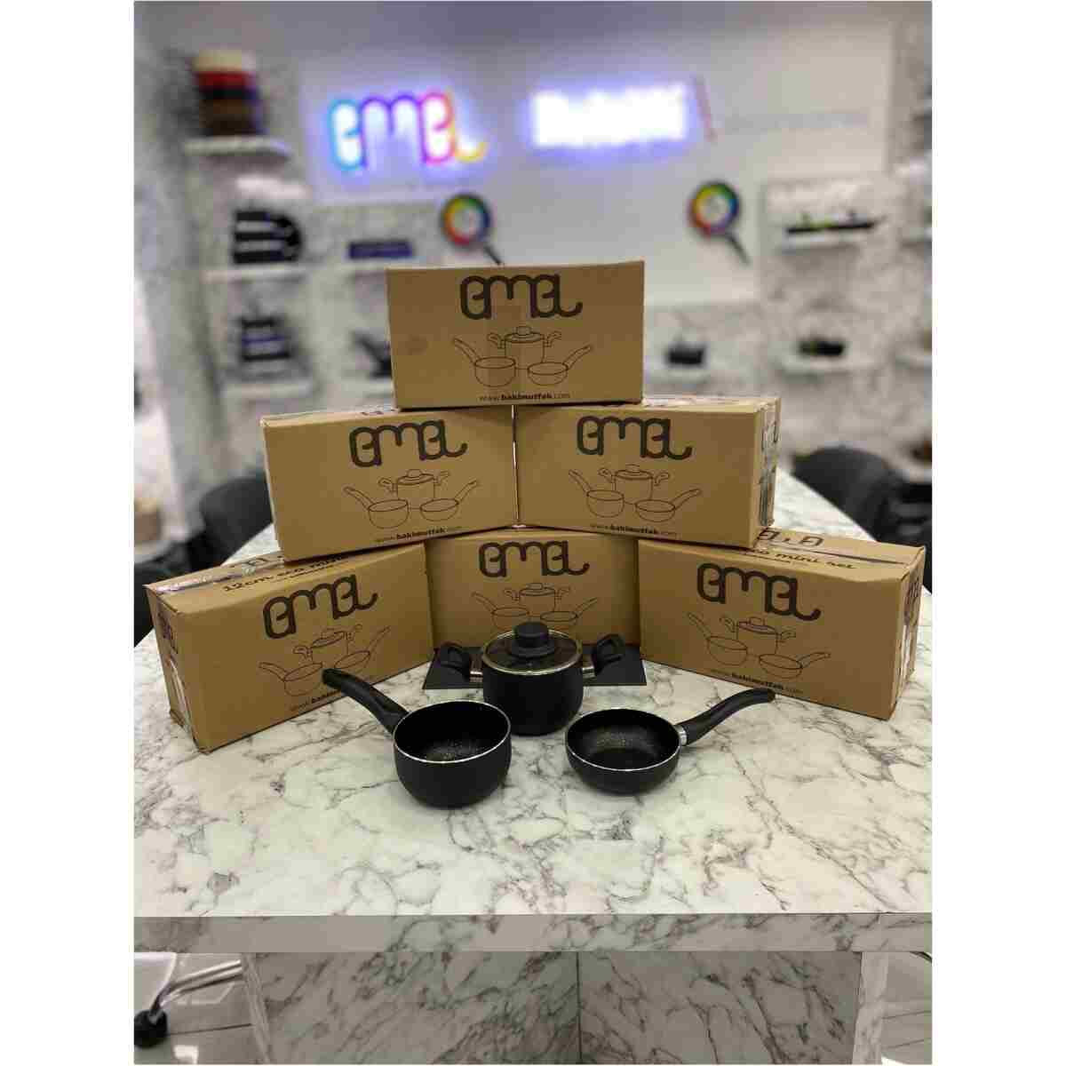 EMEL 12 Cm Mini Tencere Seti (EK GIDA MAMA SETİ) - Görsel 6