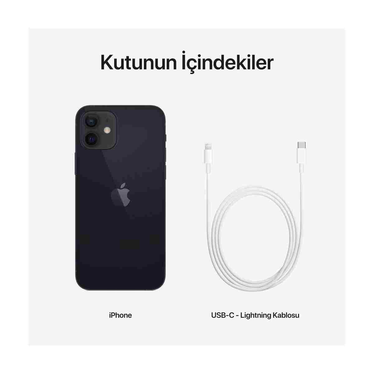 iPhone 12 64 GB Siyah Cep Telefonu Aksesuarsız Kutu (Apple Türkiye Garantili) - Görsel 8