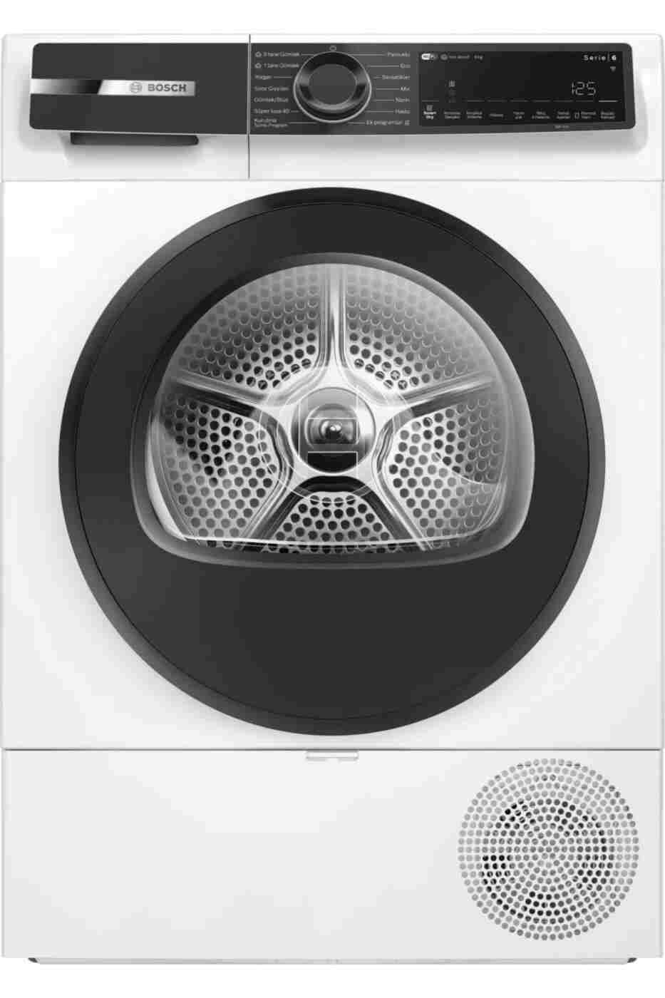fb80455cd7790dac2d04b32dc5cfaf30 Bosch WQK242C0TR Serie 6 Isı Pompalı Kurutma Makinesi 9 kg - Görsel 1