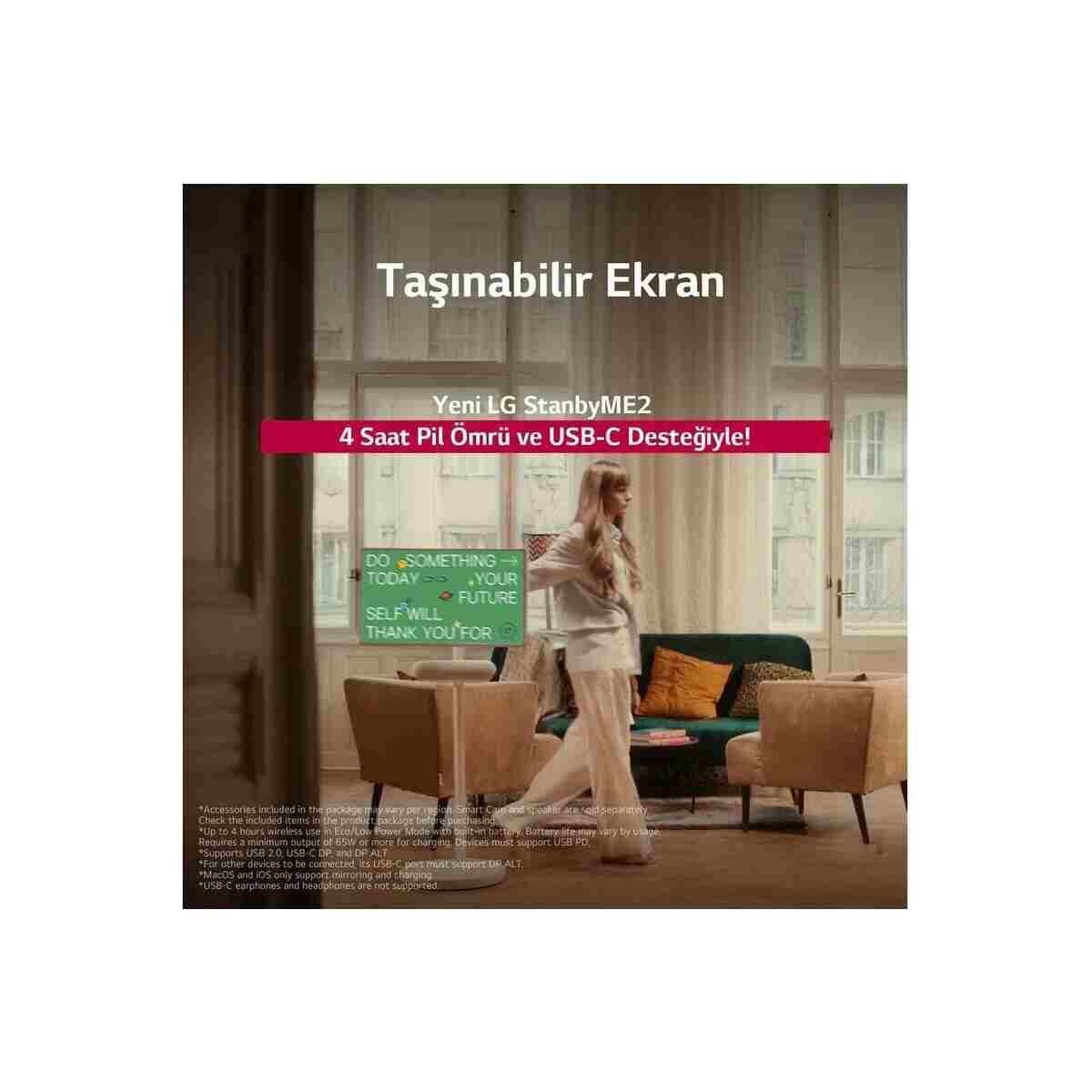 LG StanbyMe 2 - 27LX6TDGA 27" WebOS 70 Ekran Dokunmatik Taşınabilir LED TV - Görsel 7
